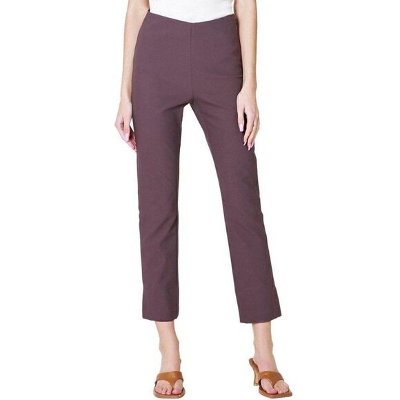 Vince Split Hem Crop Flare Pants in New Fig Size S - Picture 1 of 5
